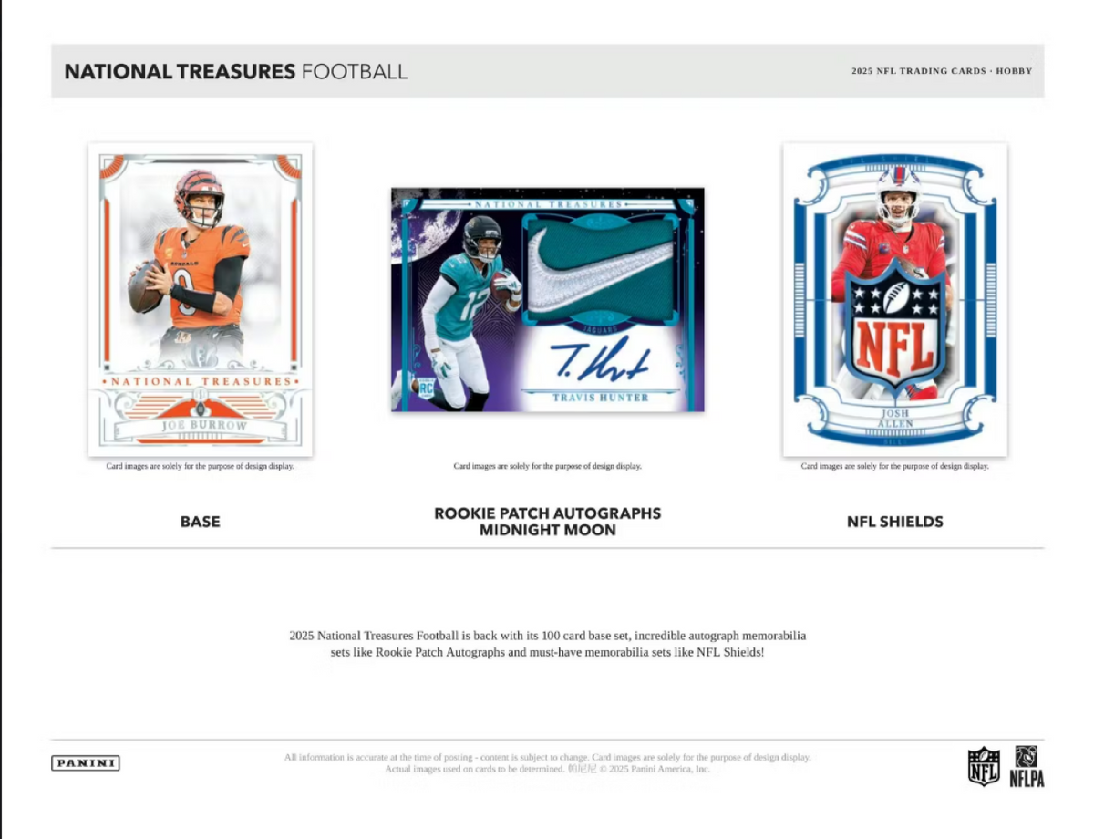 2025 Panini National Treasures Football Hobby Box