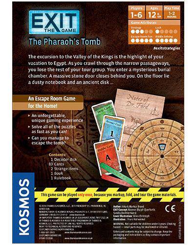 Exit The Game: The Pharaoh's Tomb