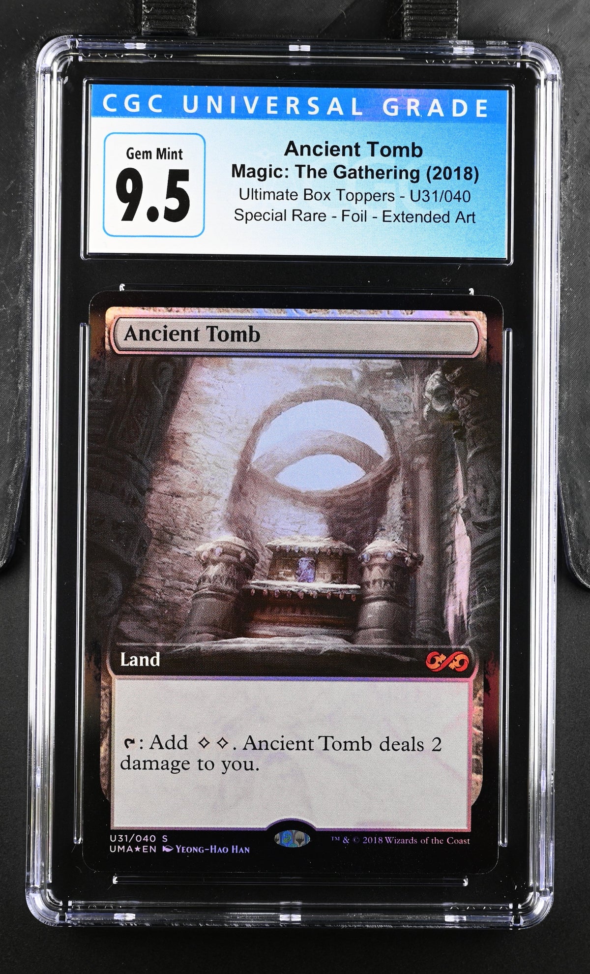 2018 Magic: The Gathering Ultimate Box Toppers Ancient Tomb U31/040 Foil CGC 10