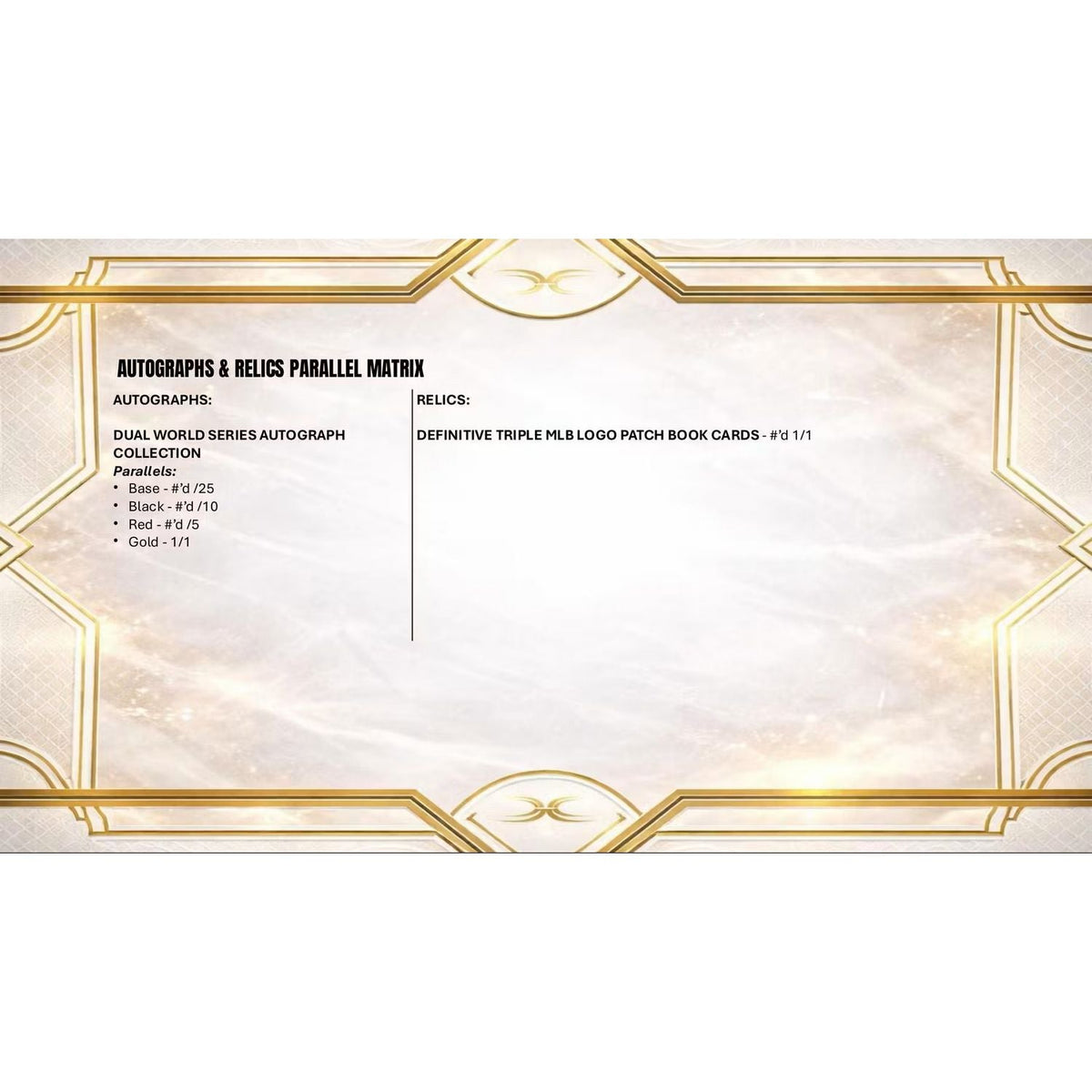 2025 Topps Definitive Baseball Hobby 2-Box Case