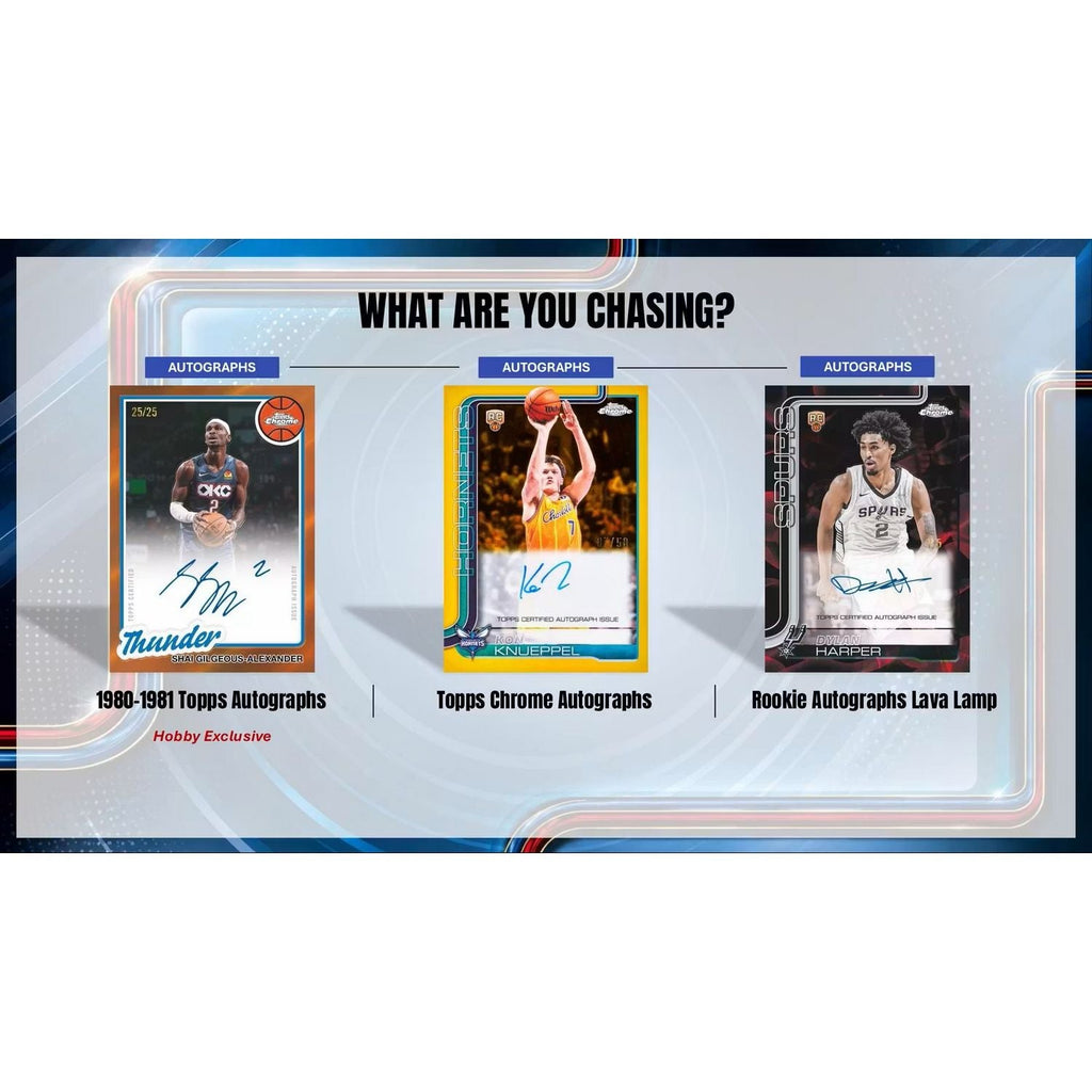 2025-26 Topps Chrome Update Series Basketball Hobby Box
