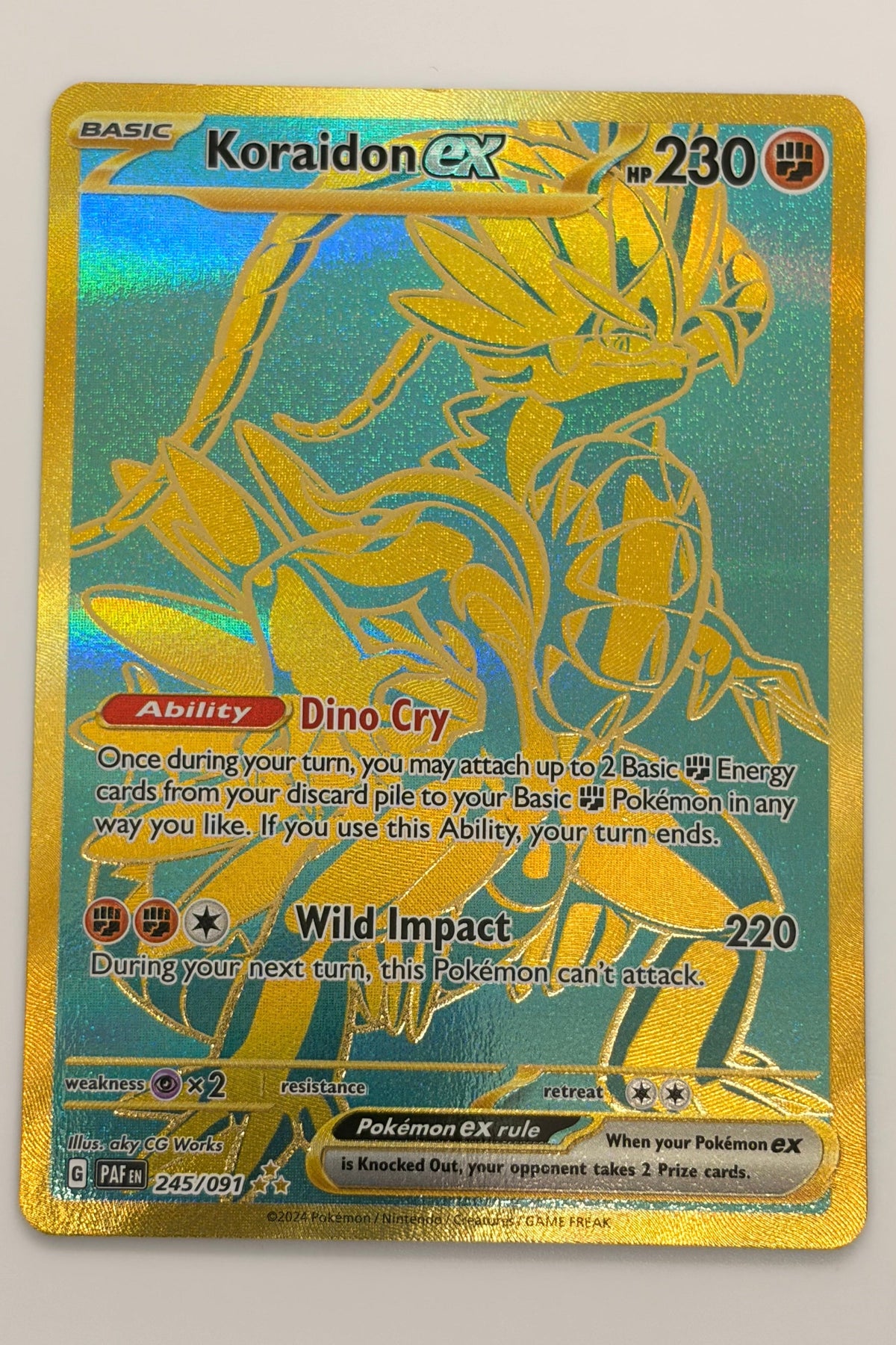 245/091 Koraidon ex - Hyper Rare LP