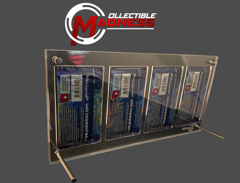 MADGuard 4x Booster Pack Acrylic Display Case | Hang or Stand
