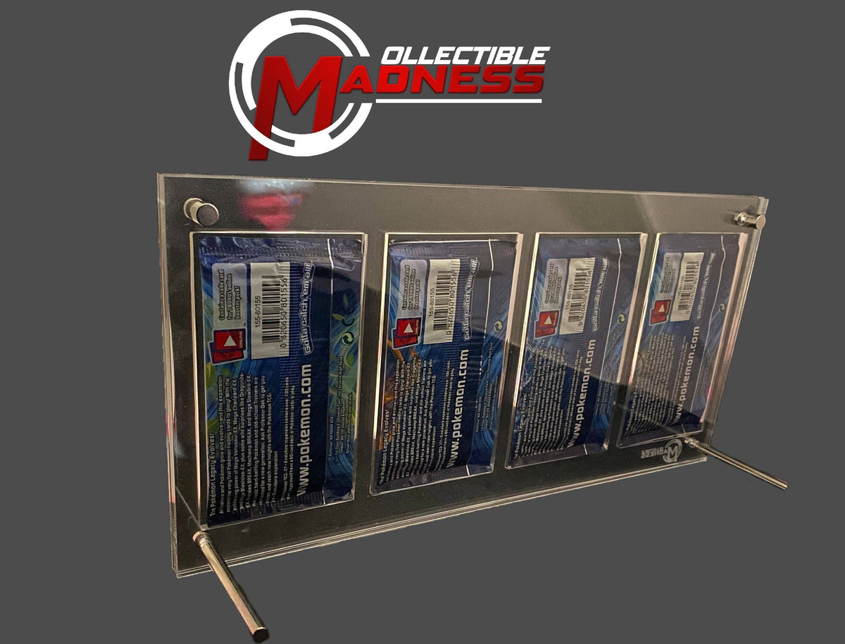 MADGuard 4x Booster Pack Acrylic Display Case | Hang or Stand