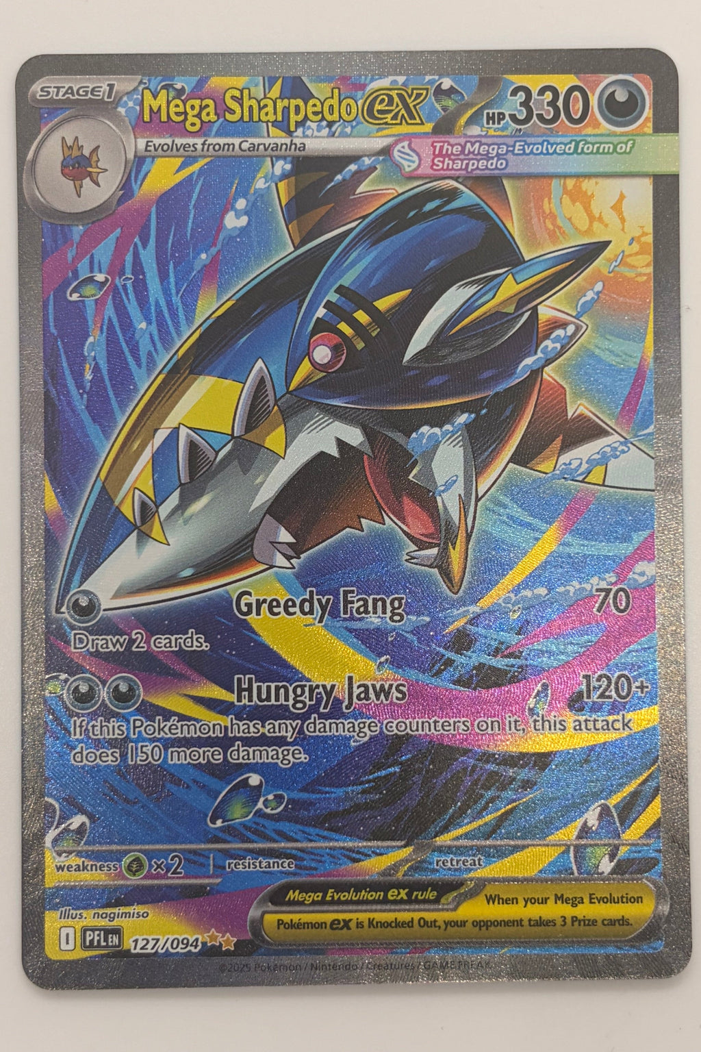 127/094 Mega Sharpedo ex - Special Illustration Rare