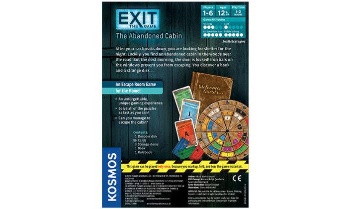 Exit The Game: The Abandoned Cabin