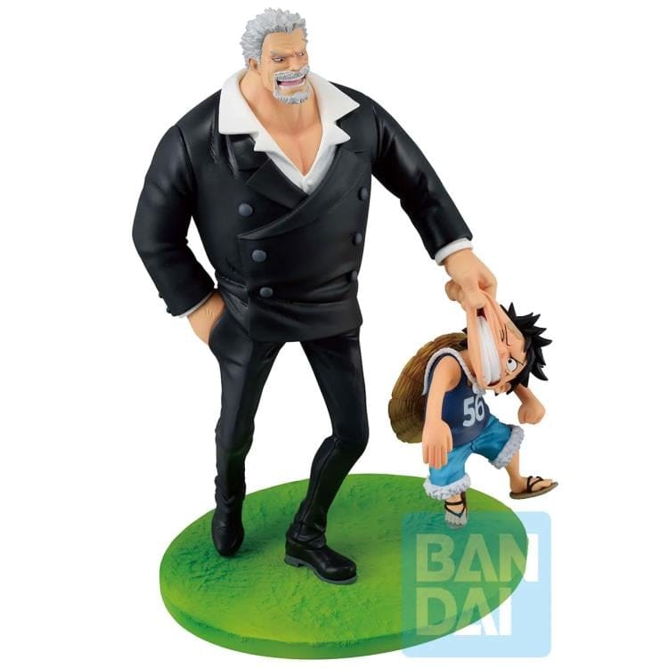 One Piece: Monkey D. Garp & Monkey D. Luffy (Road to Dawn) - Bandai Spirits Revible Movement Ichibansho Figure