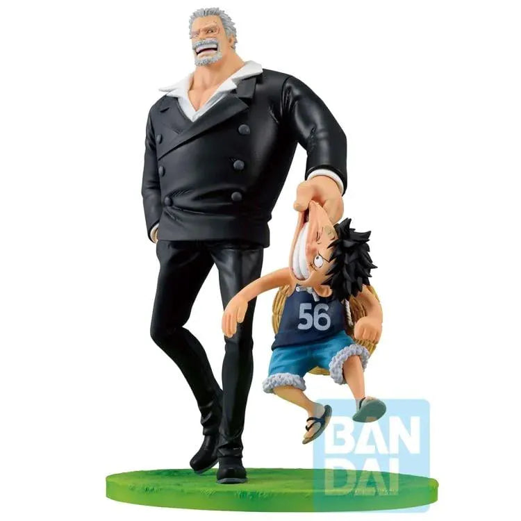 One Piece: Monkey D. Garp & Monkey D. Luffy (Road to Dawn) - Bandai Spirits Revible Movement Ichibansho Figure