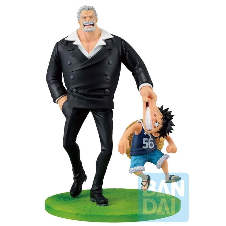 One Piece: Monkey D. Garp & Monkey D. Luffy (Road to Dawn) - Bandai Spirits Revible Movement Ichibansho Figure