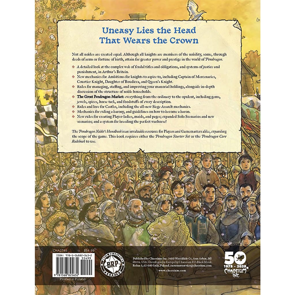 Pendragon RPG: Noble's Handbook (Pre-Order)