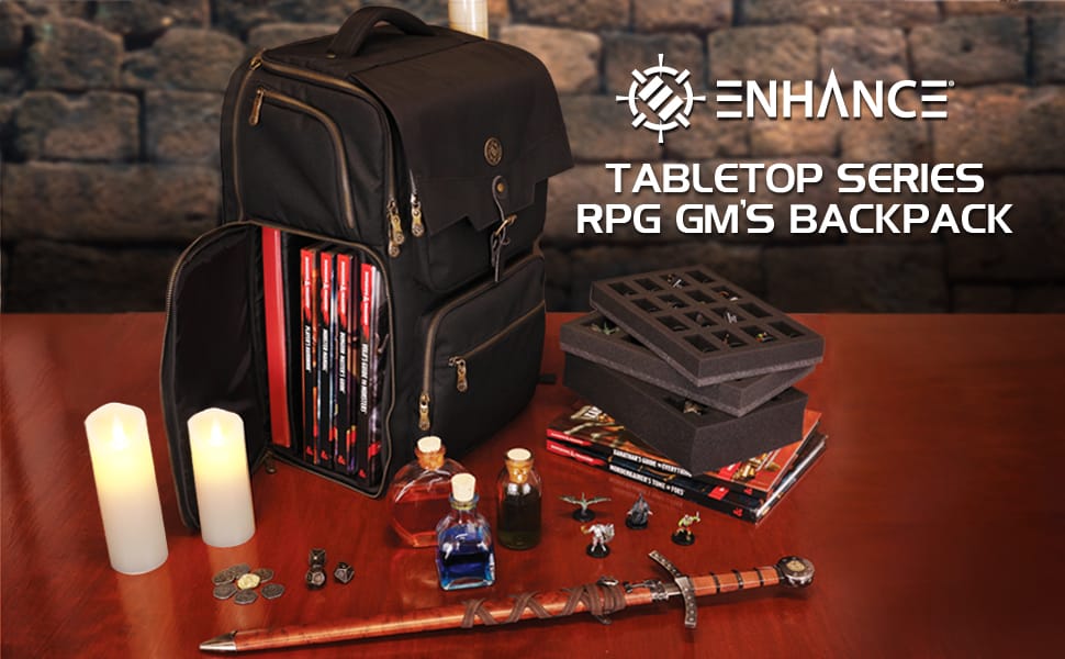 Enhance: Tabletop RPG GM's Backpack - Black