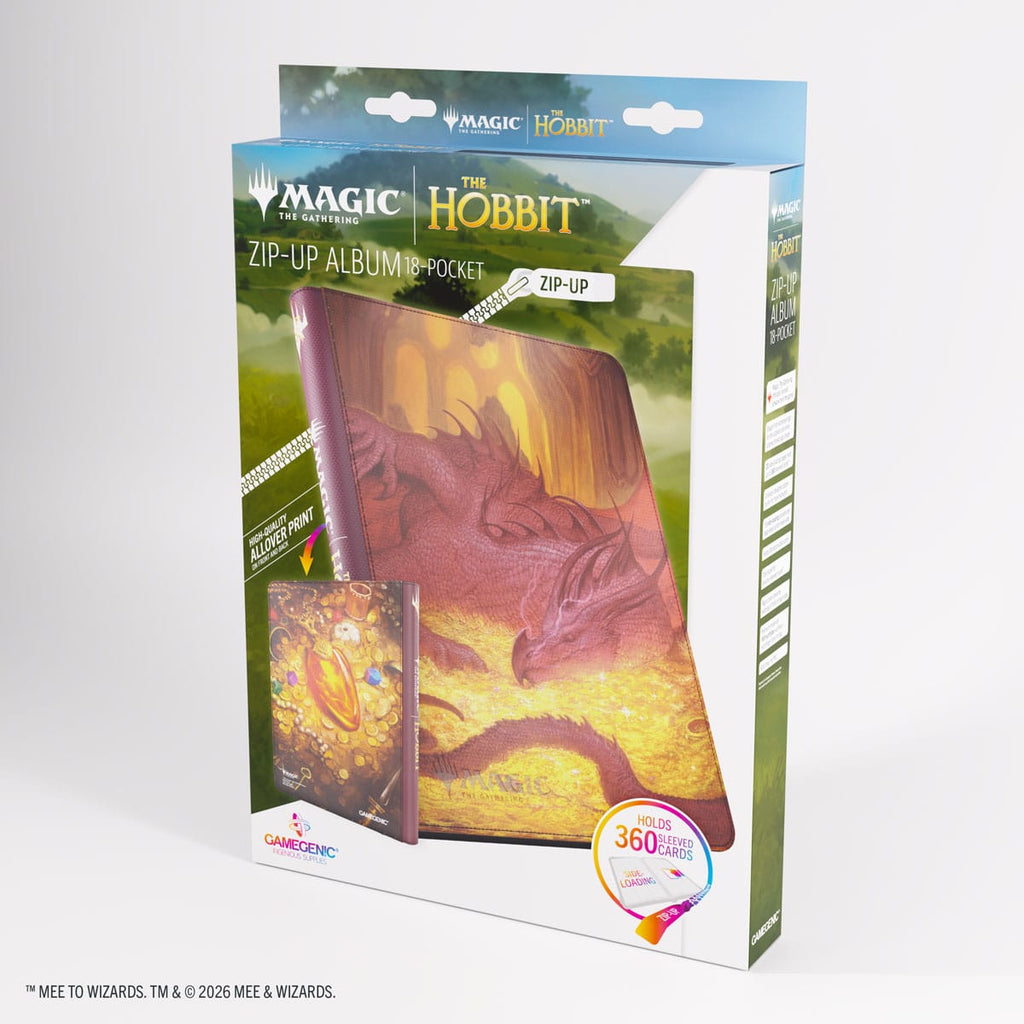 Gamegenic: Zip-Up Album 18-Pocket - Magic the Gathering | The Hobbit - Smaug's Mox Amber