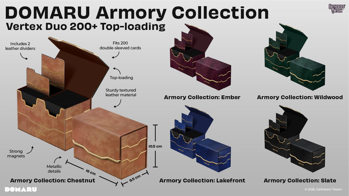 Domaru Deck Box: Armory Collection Vertex Duo 200+ Toploader - Lakefront (Pre-Order)