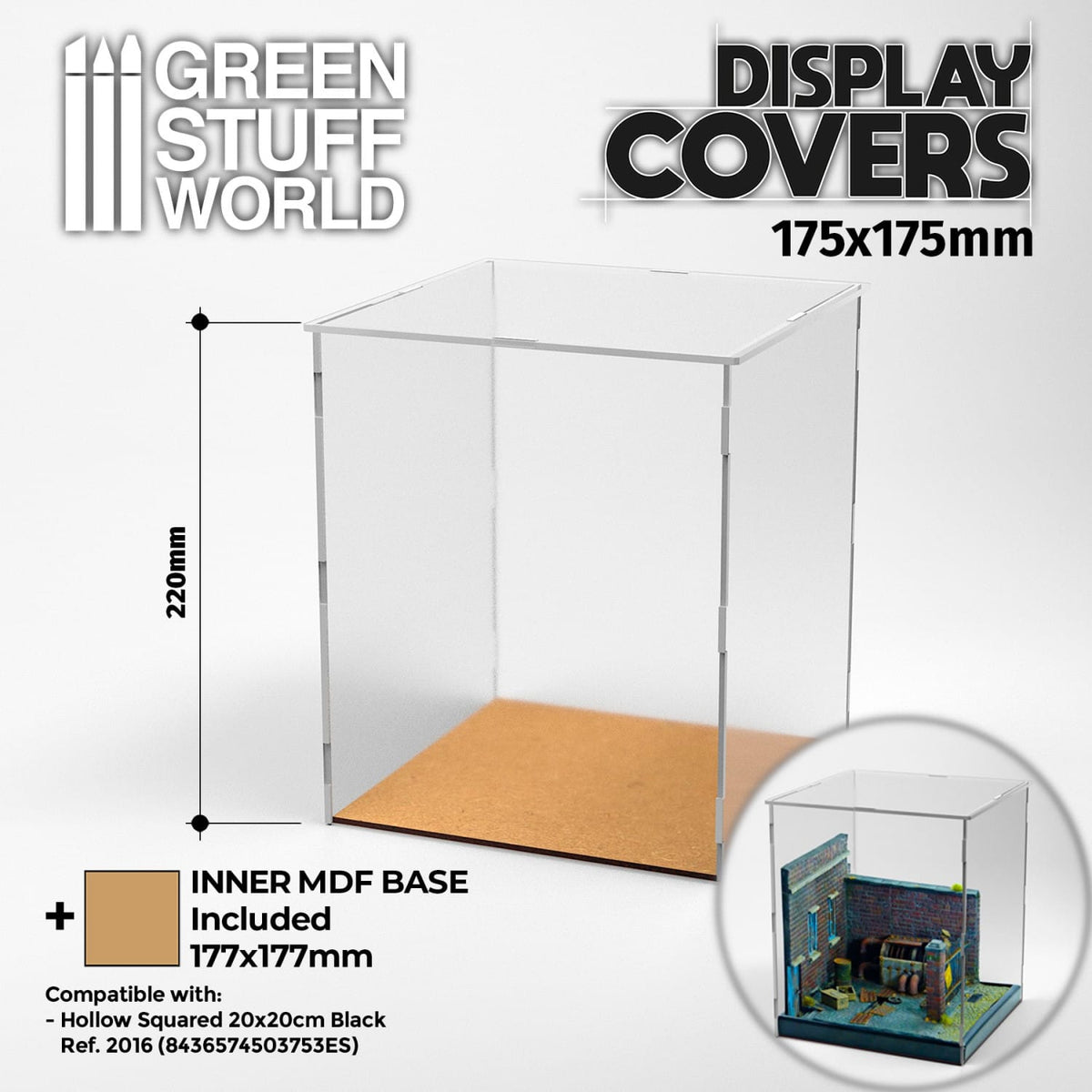 Green Stuff World: Acrylic Display Case (175x175mm)