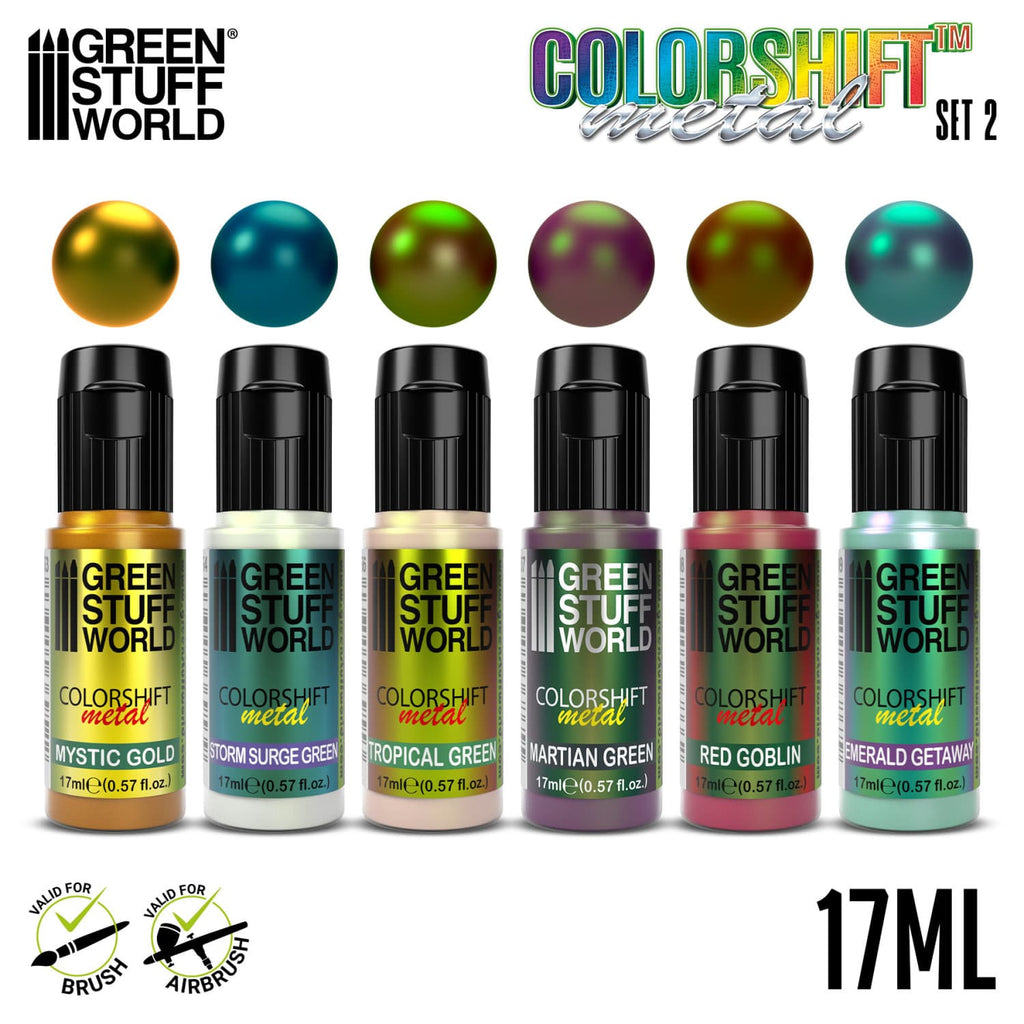 Green Stuff World: Chameleon: Colorshift Metal Acrylic Paint Set 2