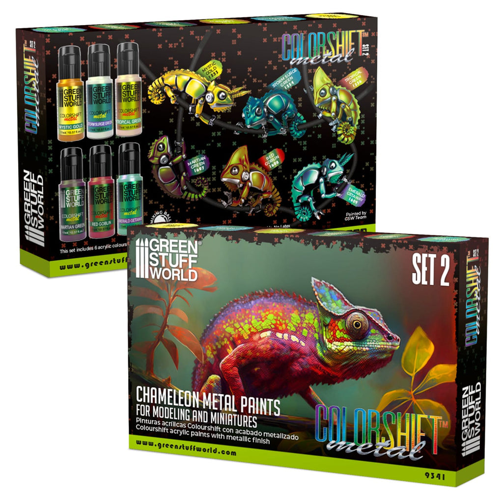Green Stuff World: Chameleon: Colorshift Metal Acrylic Paint Set 2