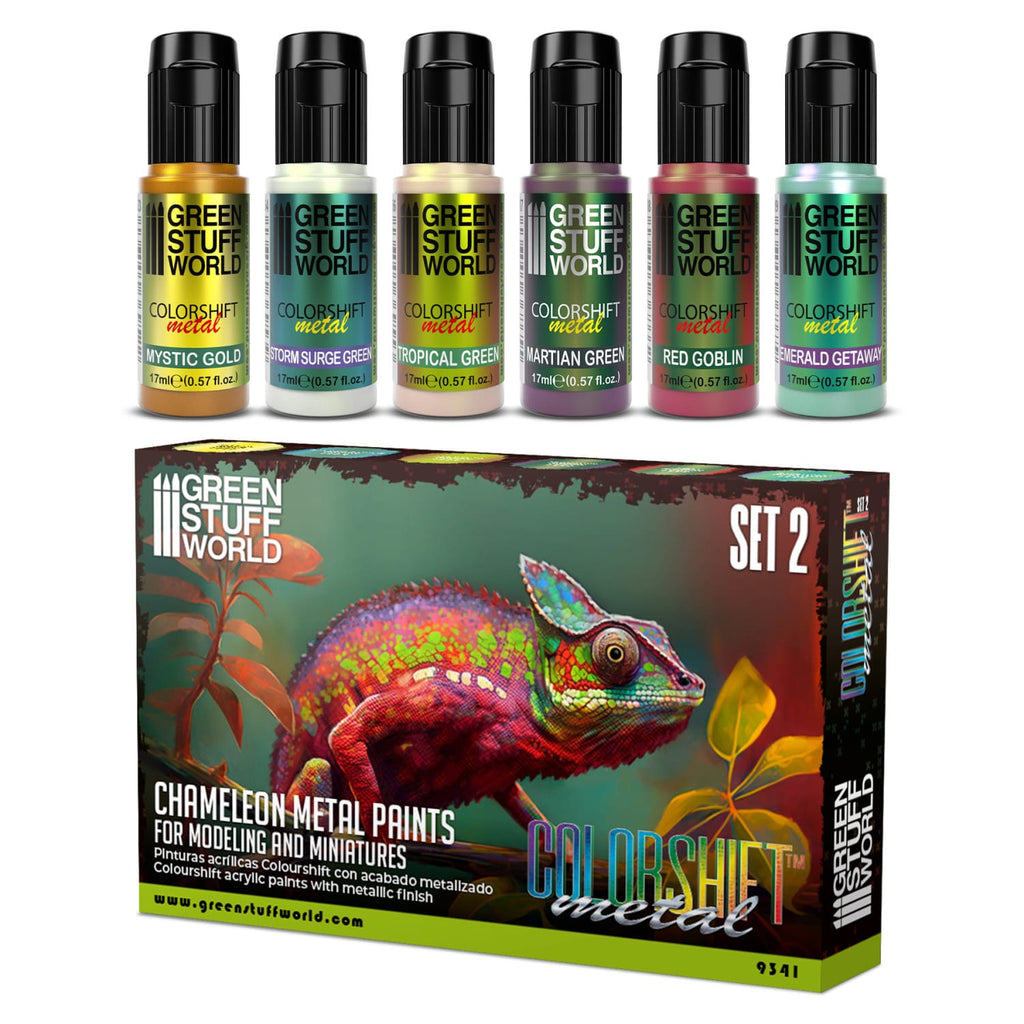 Green Stuff World: Chameleon: Colorshift Metal Acrylic Paint Set 2