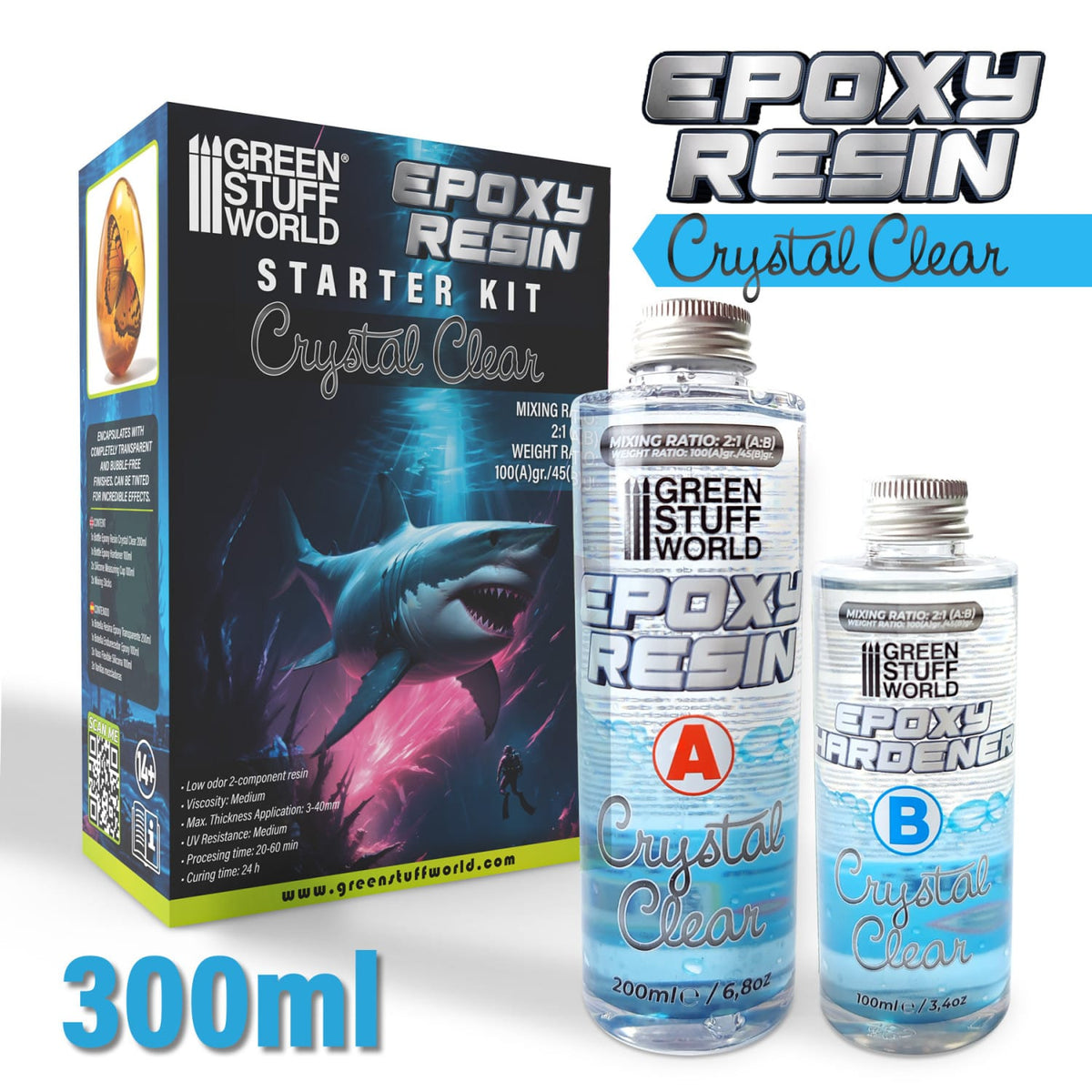 Green Stuff World: Crystal Clear Epoxy Resin (300ml)