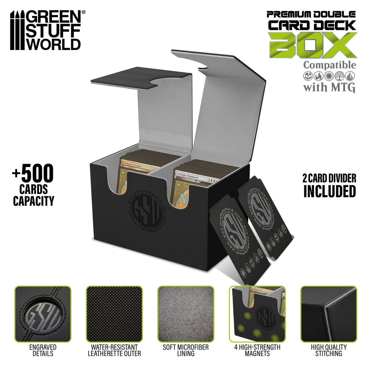 Green Stuff World: Double Deck Box: Black