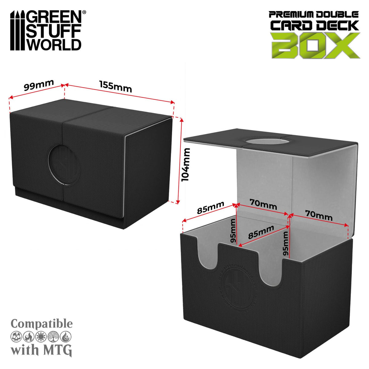 Green Stuff World: Double Deck Box: Black