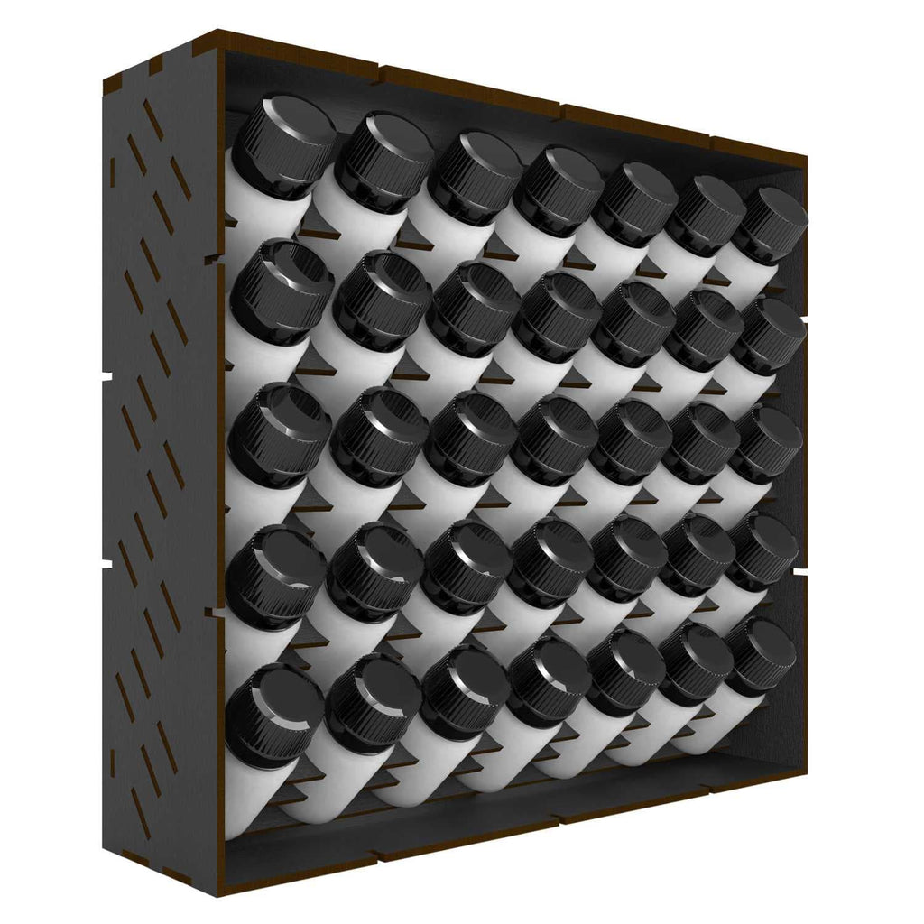 Green Stuff World: Modular Paint Rack: Vertical (30ml) - Black