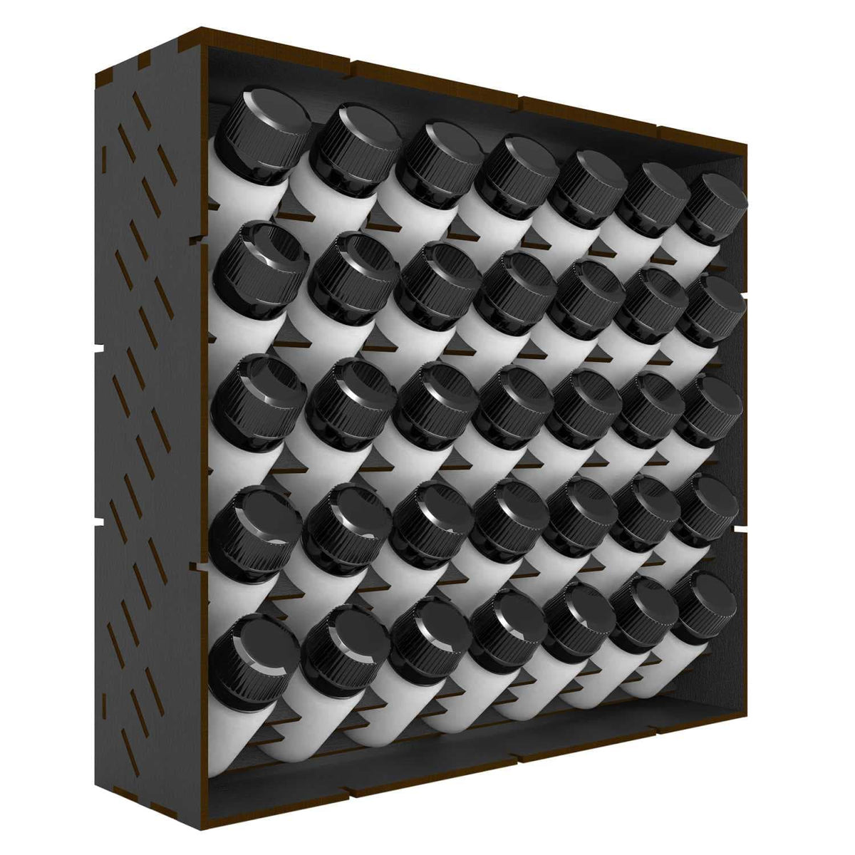 Green Stuff World: Modular Paint Rack: Vertical (30ml) - Black