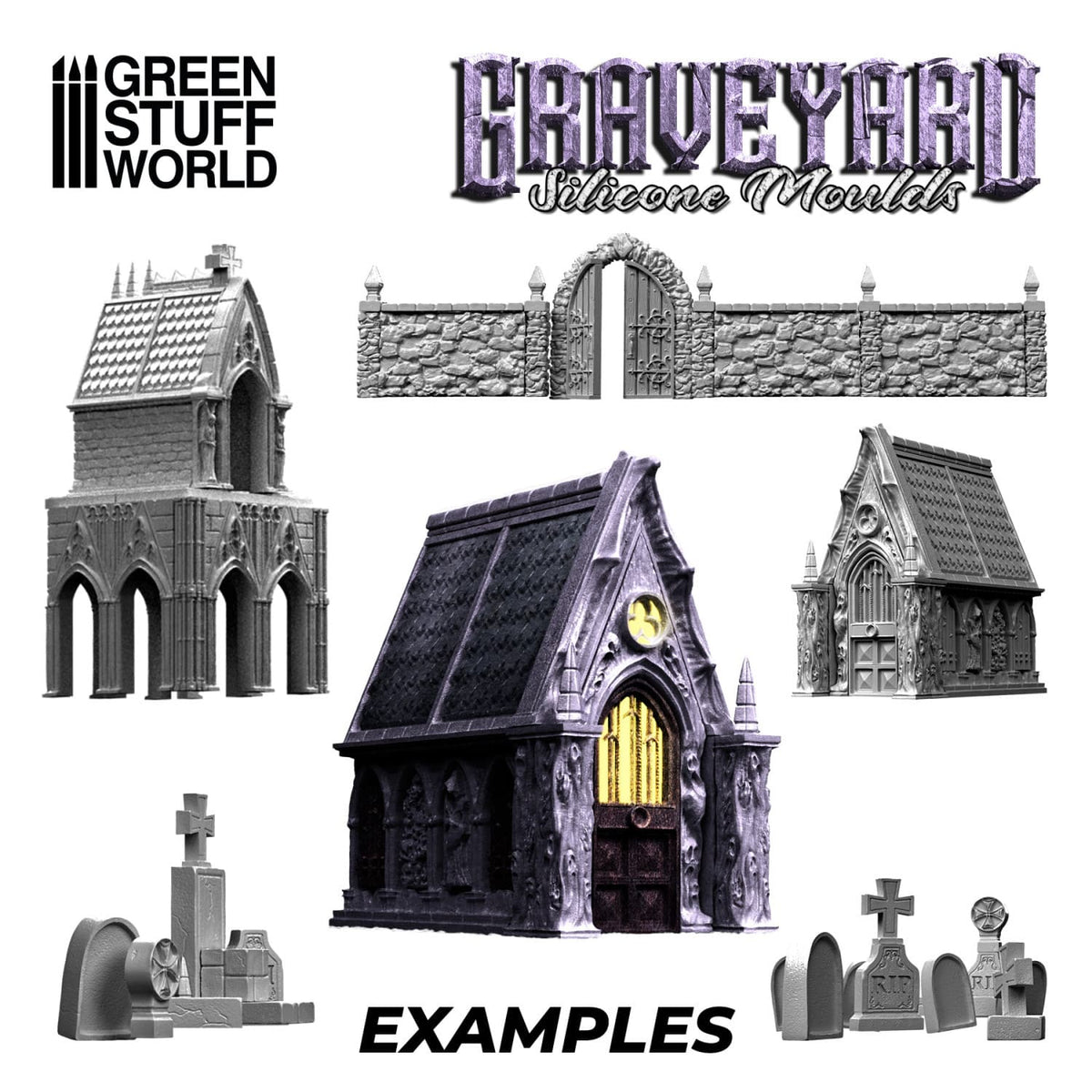 Green Stuff World: Silicone Molds: Graveyard