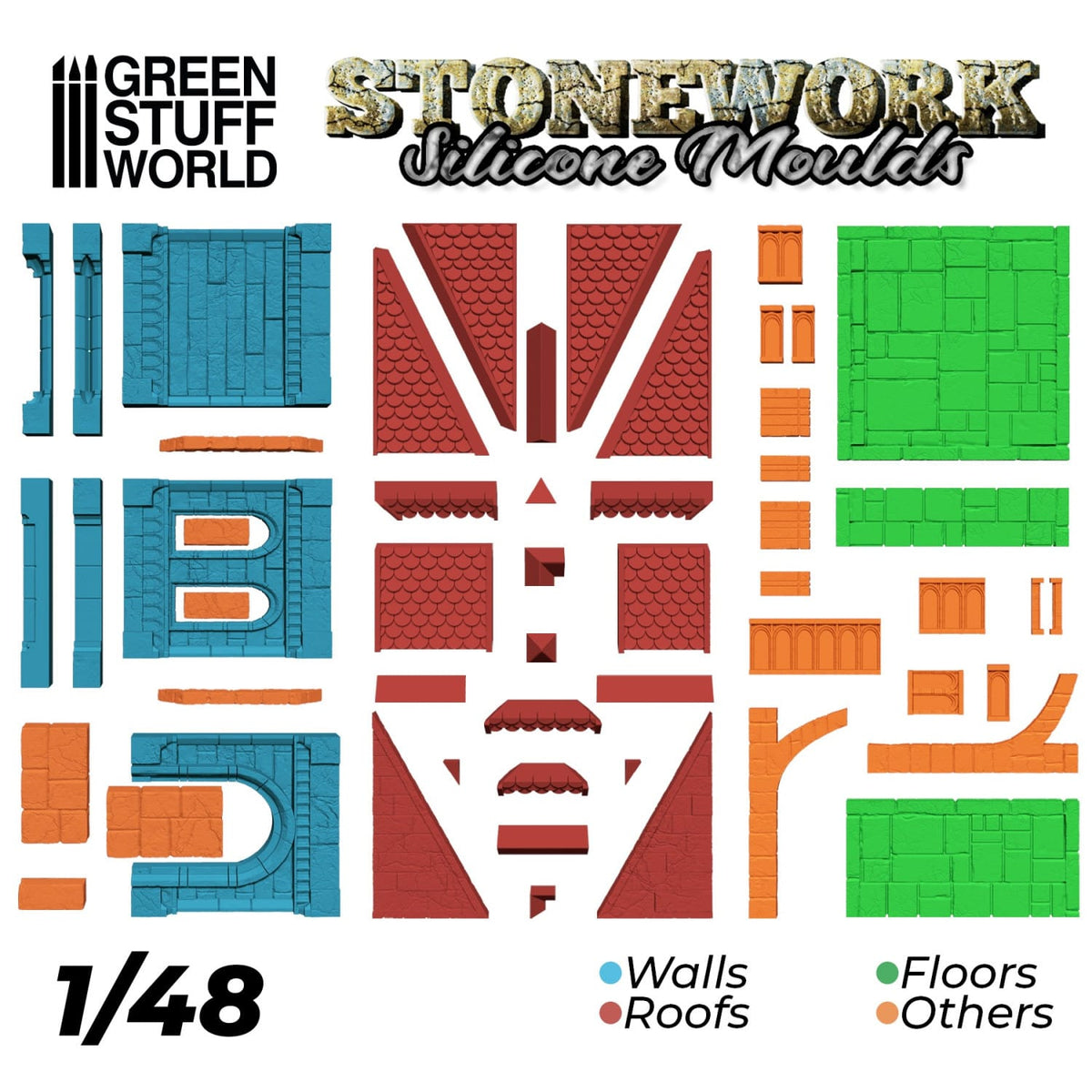 Green Stuff World: Silicone Molds: Stonework