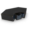 Green Stuff World: Stackable Hobby Storage Corner Module with Drawers - Black