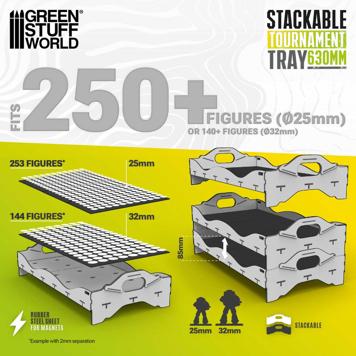 Green Stuff World: Stackable Tournament Tray (630mm)