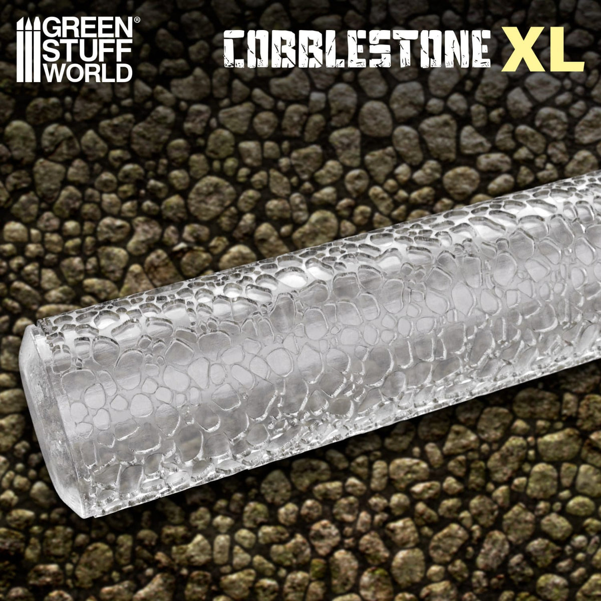 Green Stuff World: Textured Rolling Pins: Cobblestone XL