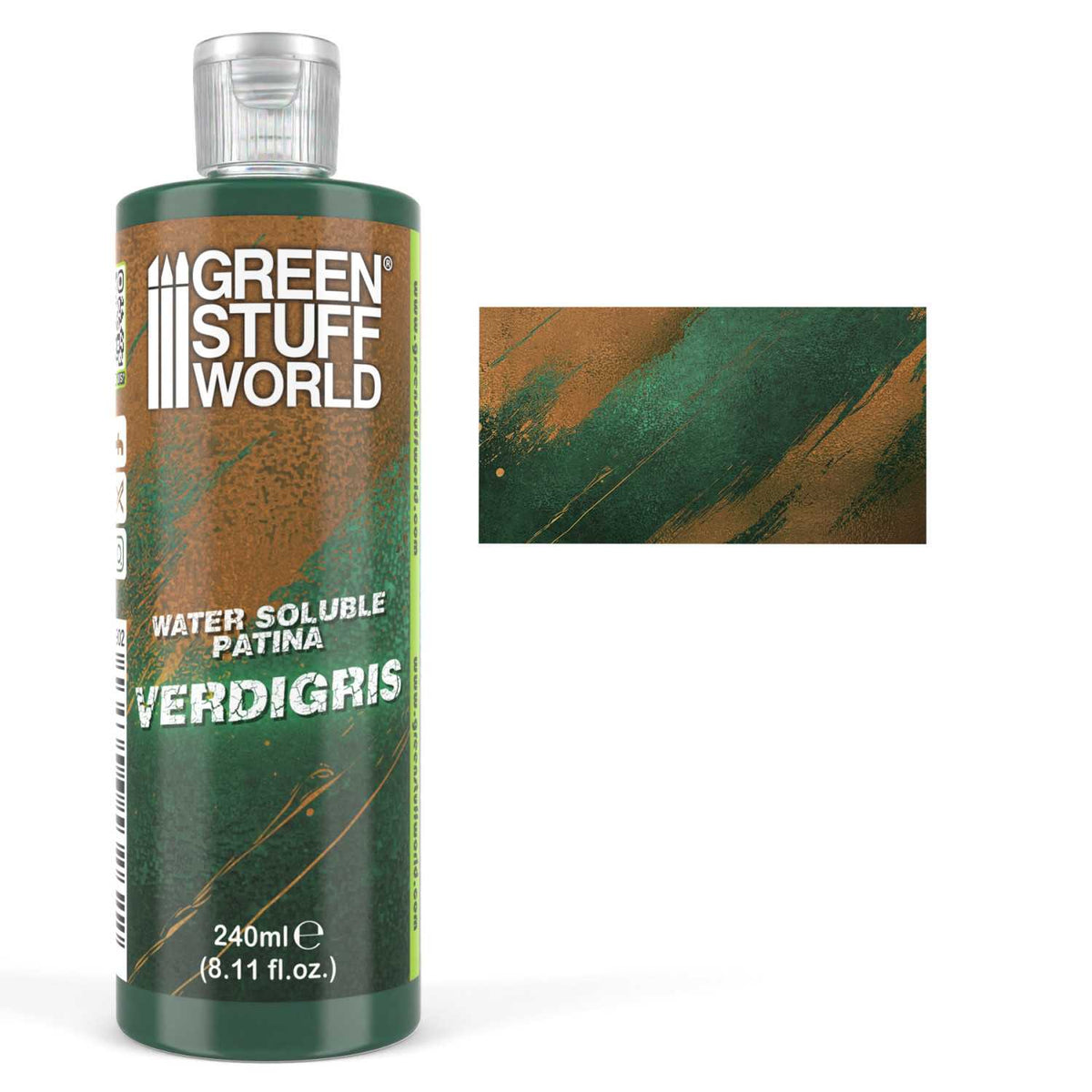 Green Stuff World: Water-Soluble Surface Patina - Verdigris (240ml)