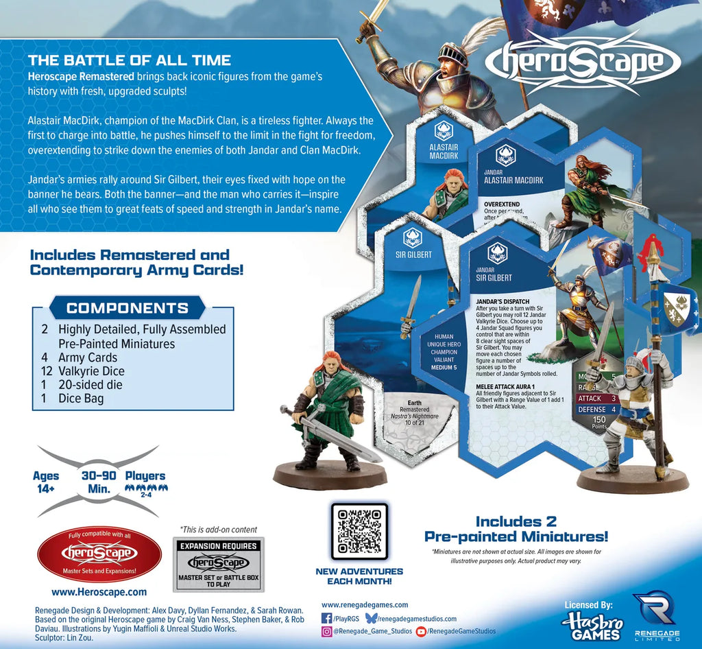 Heroscape: Secrets of the Citadel - Nastra's Nightmare: Champions of Jandar Remastered Army Expansion [Premium Painted Edition] (Pre-Order)