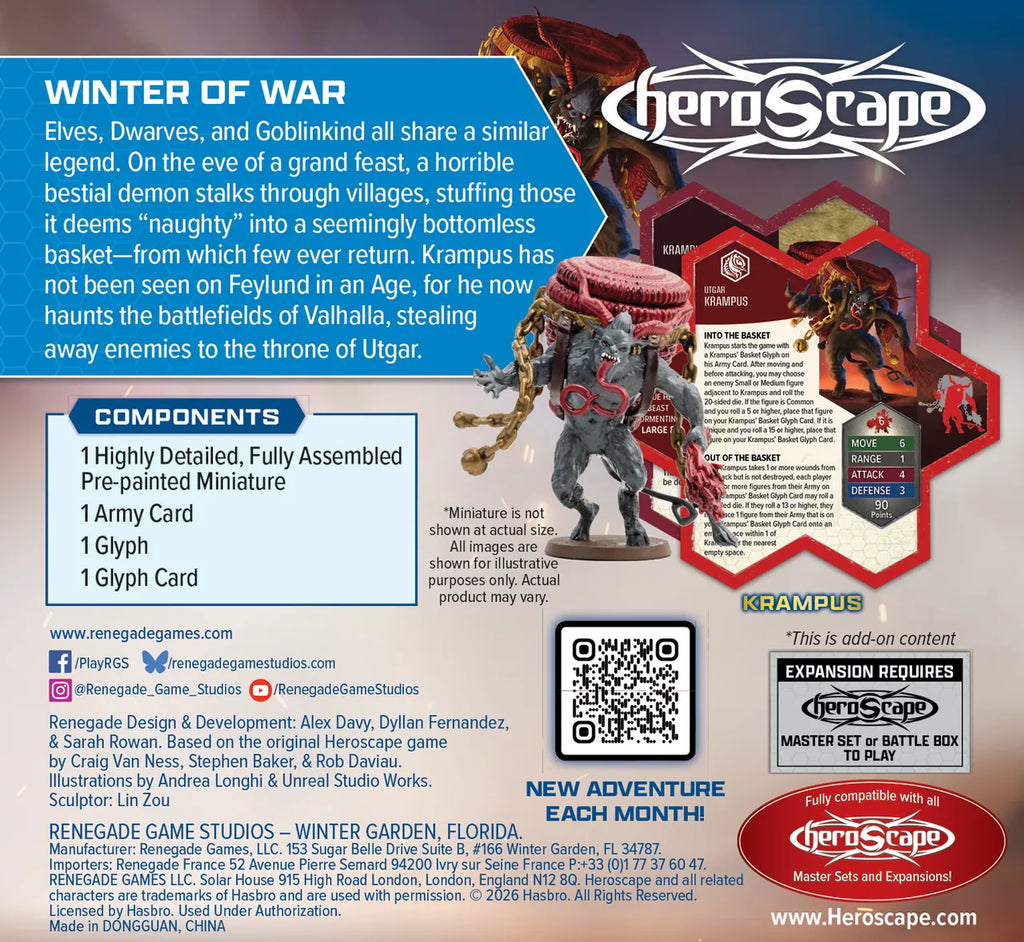 Heroscape: Secrets of the Citadel - Nastra's Nightmare: Krampus [Premium Painted Edition] (Pre-Order)
