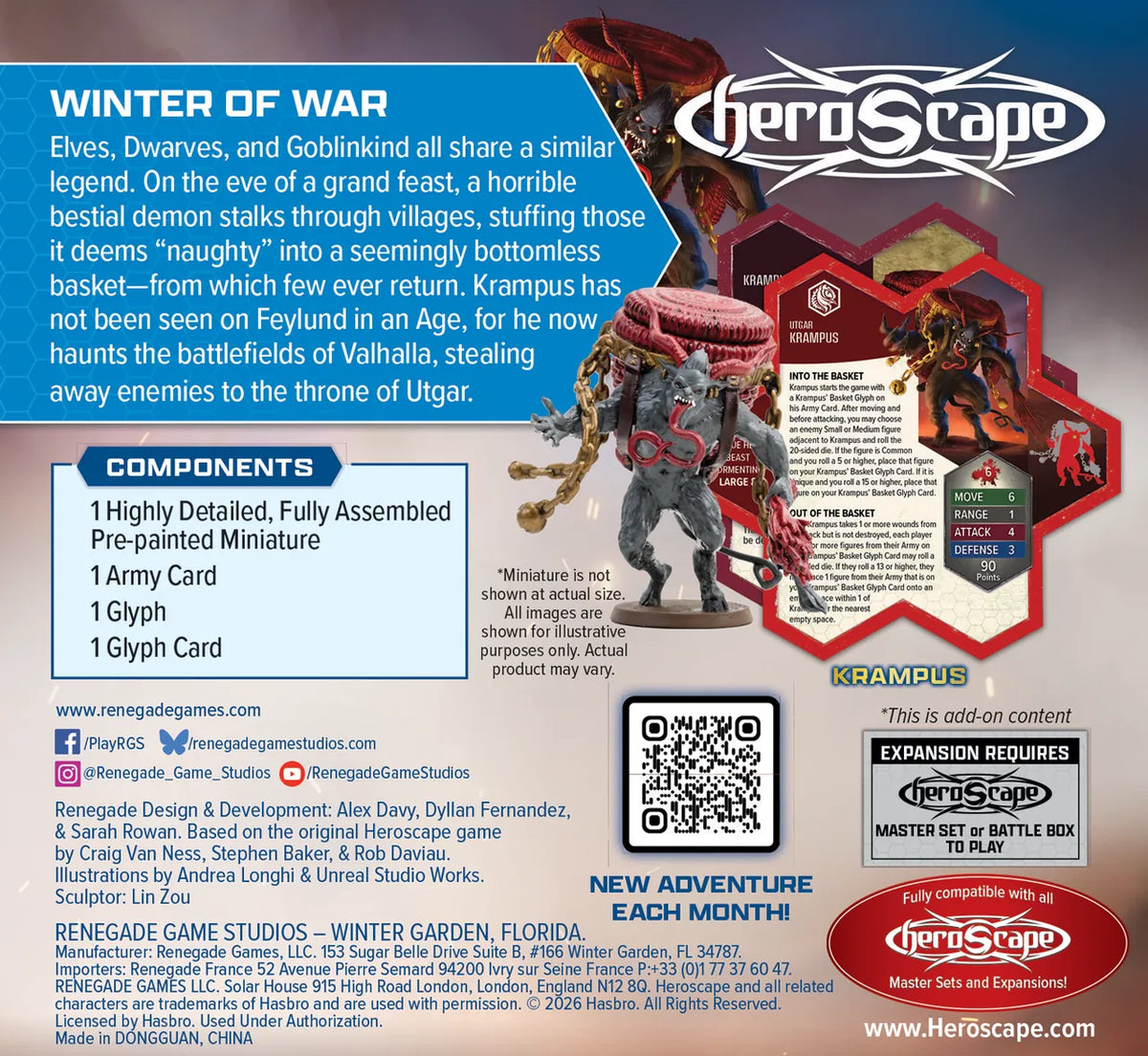 Heroscape: Secrets of the Citadel - Nastra's Nightmare: Krampus [Premium Painted Edition] (Pre-Order)