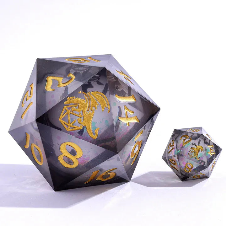 HY00347: Sharp Edged Resin 55mm D20 - Cursed Eclipse