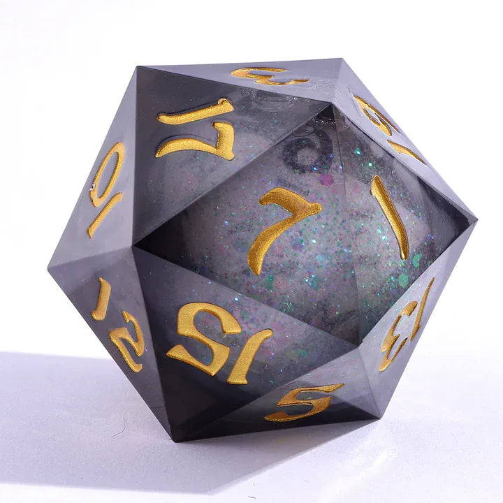 HY00347: Sharp Edged Resin 55mm D20 - Cursed Eclipse
