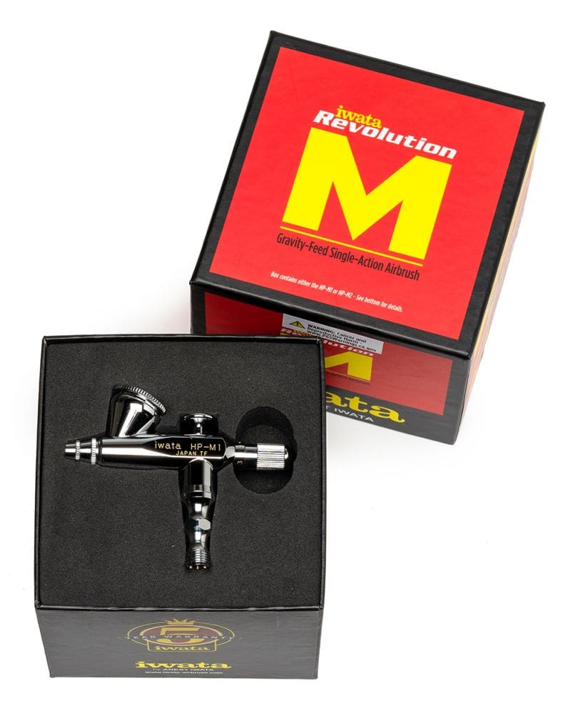 Iwata: Revolution HP-M1 Gravity Feed Single Action Airbrush
