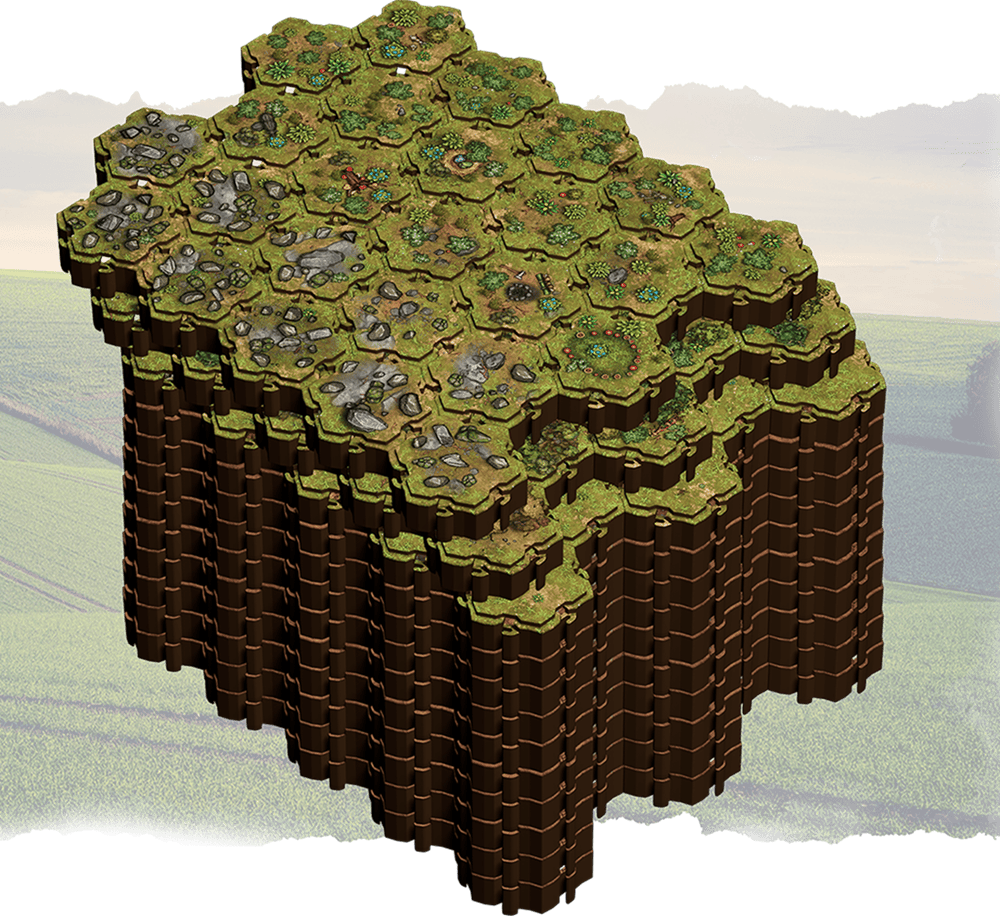 Lorescape: Terrain Tiles - Grassland Battlefield (Pre-Order)