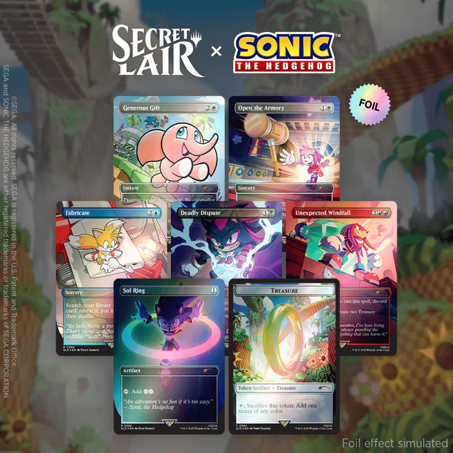 Magic the Gathering | Secret Lair Drop: Sonic the Hedgehog Superdrop: Chasing Adventure (Foil)