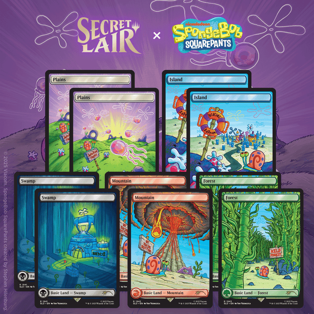 Magic the Gathering | Secret Lair Drop: SpongeBob SquarePants: Lands Under the Sea (Non-foil)