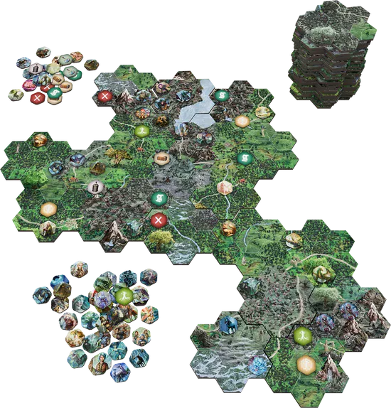 HEXplore It: The Forests of Adrimon Map Pack (Pre-Order)