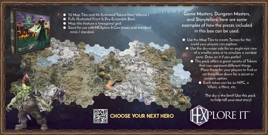 HEXplore It: The Valley of the Dead King Map Pack (Pre-Order)