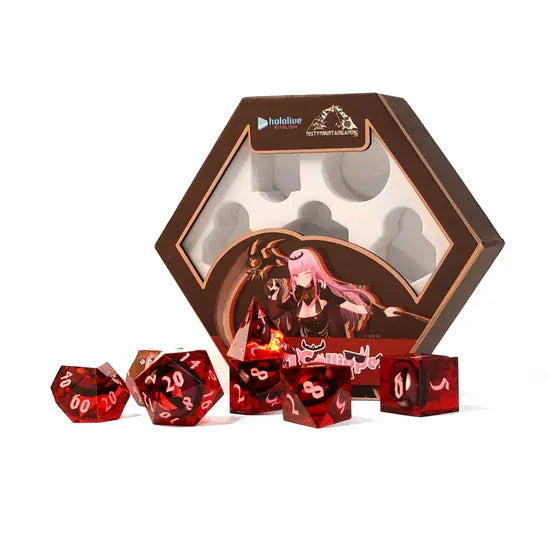 Mori Calliope Sharp-Edge Resin Dice Set (Pre-Order)