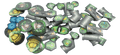 Deep Rock Galactic: Space Rig & Biome Expansion Plastic Tokens (Pre-Order)