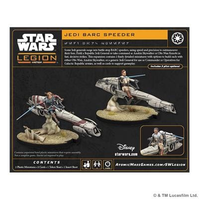 Star Wars: Legion – Jedi General on BARC Speeder