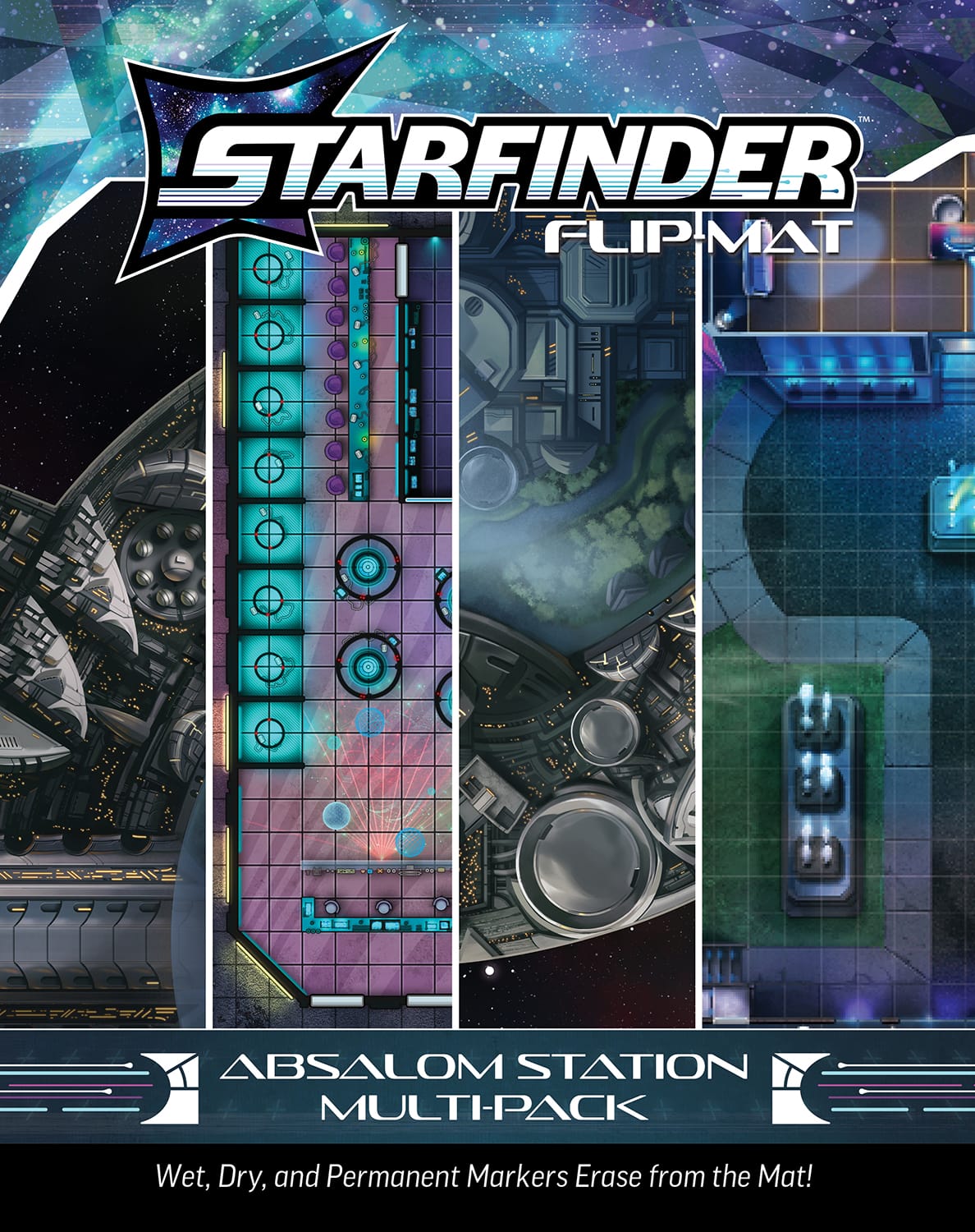 Starfinder RPG: Flip-Mat - Absalom Station Multi-Pack