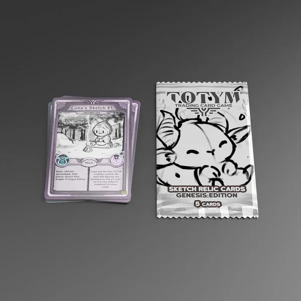 TOTYM Trading Card Game: Sketch Relic: Genesis Edition | Collectible Booster Box