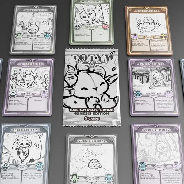 TOTYM Trading Card Game: Sketch Relic: Genesis Edition | Collectible Booster Box