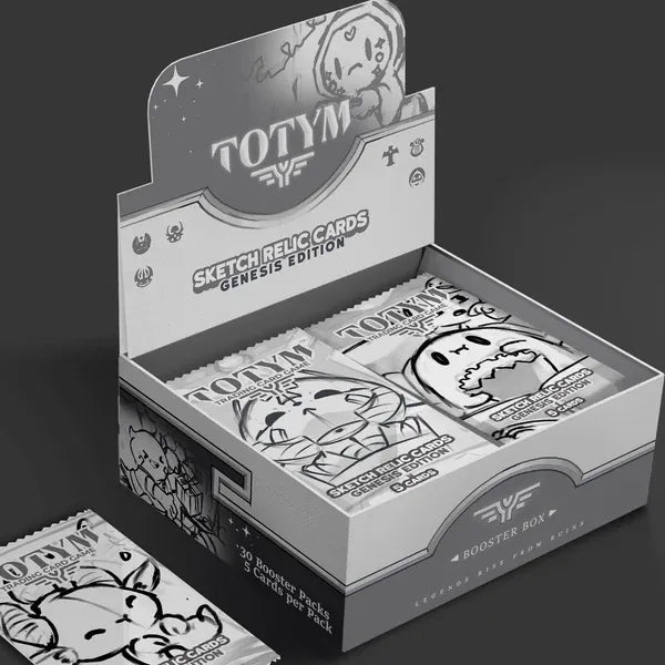 TOTYM Trading Card Game: Sketch Relic: Genesis Edition | Collectible Booster Box